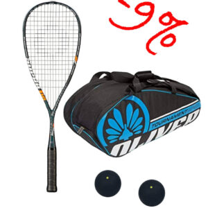 Haladó squash felszerelés | Oliver Supra 110 SLT squash ütő, squash táska, labda | squashuto.hu